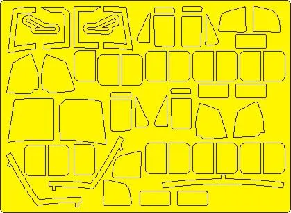 Bell AB-212 / UH-1N EXPERT mask for Italeri 1:48