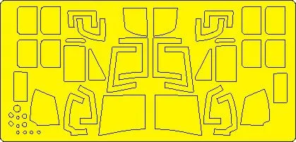 UH-1Y Venom mask for Kitty Hawk 1:48