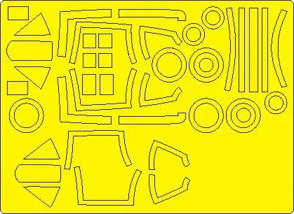 Wyvern S.4 (early version) EXPERT mask for Trumpeter 1:48