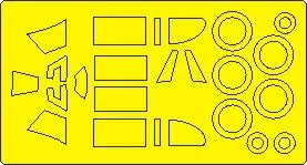 LaGG-3 (Series 66) mask for Zvezda 1:48