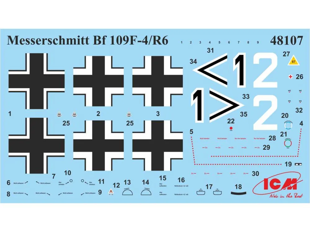 Messerschmitt Bf 109F-4/R6 1:48
