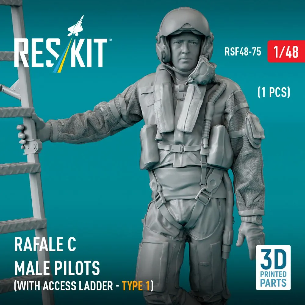 Rafale C pilot with ladder - type 1 1:48