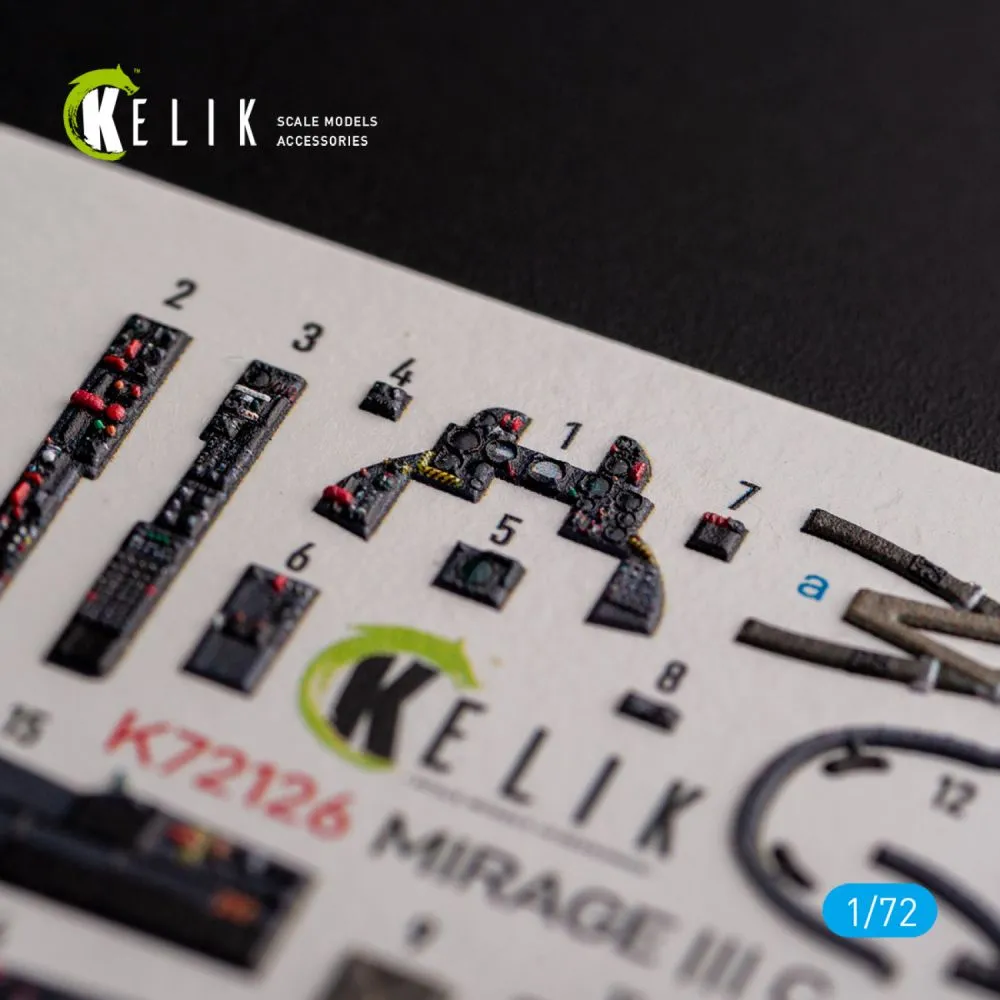 Mirage IIIC interior for Modelsvit 1:72