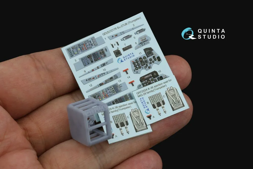 Su-27UB Interior (w/ resin parts) for Trumpeter 1:72