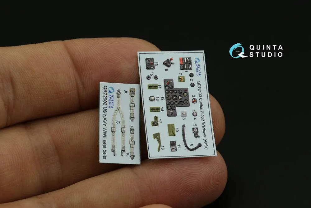 P-40B interior for Airfix 1:72