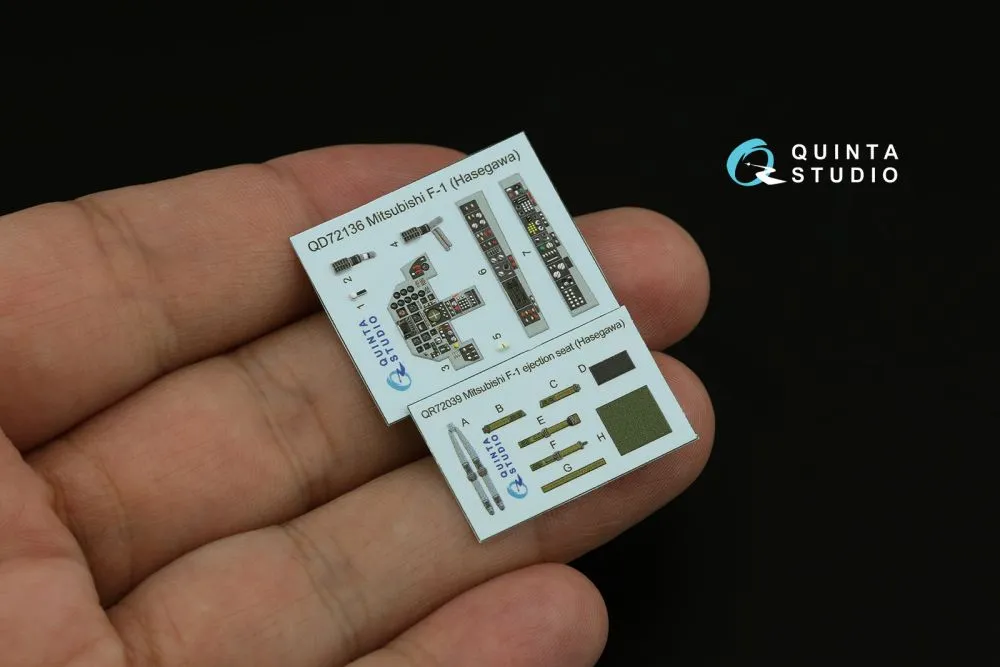 Mitsubishi F-1 interior for Hasegawa 1:72