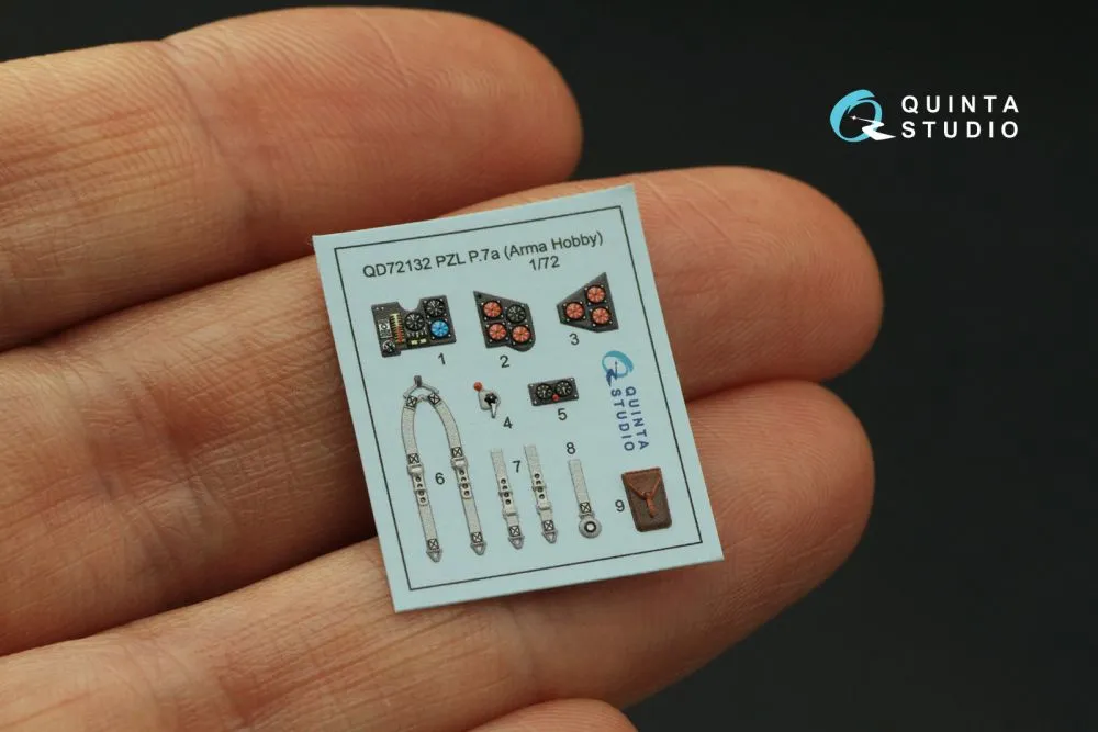 PZL P.7a Interior for Arma Hobby 1:72