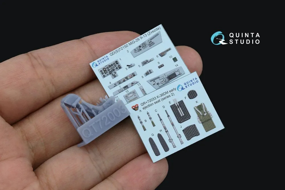 MiG-29 9-13 Interior(w/ resin parts) for Zvezda 1:72