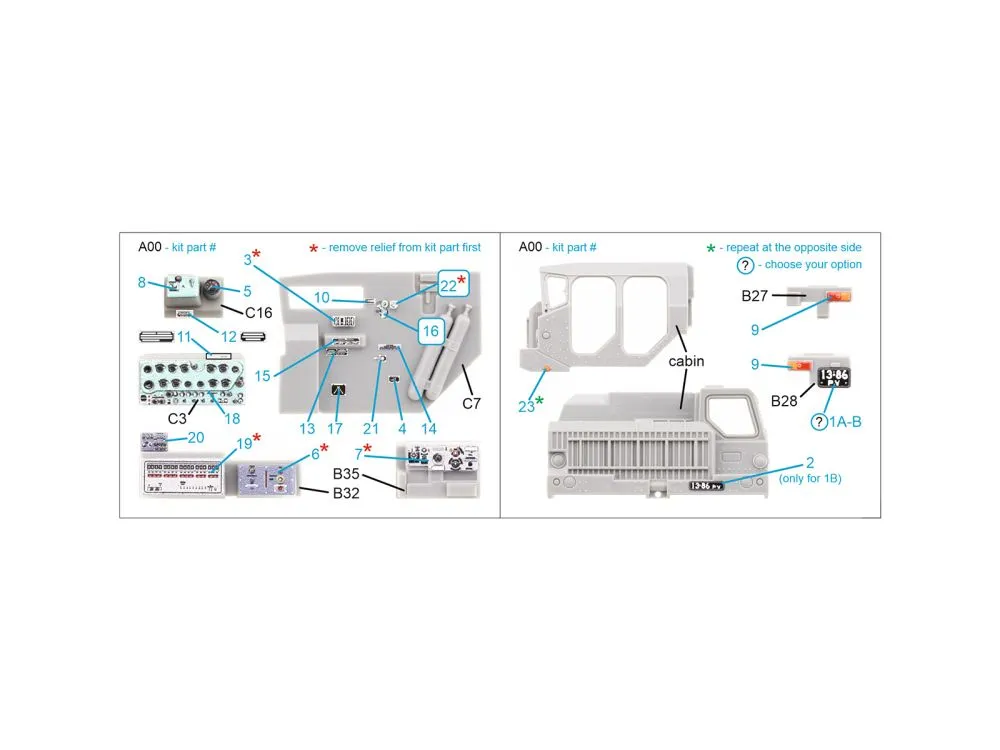 BM-30 Smerch detail set (Modelcollect) 1:72