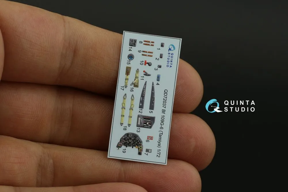 Bf 109G-6 interior for Tamiya 1:72