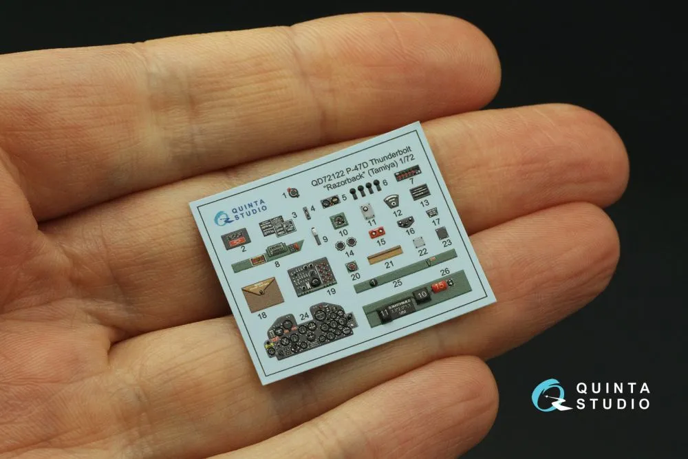 P-47D interior for Tamiya 1:72