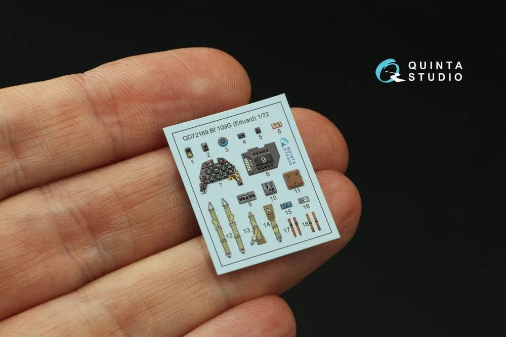 Bf 109G interior for Eudard 1:72