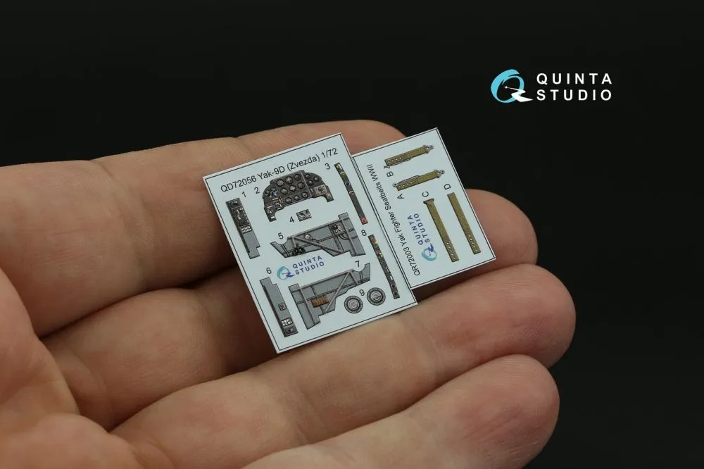 Yak-9D interior for Zvezda 1:72