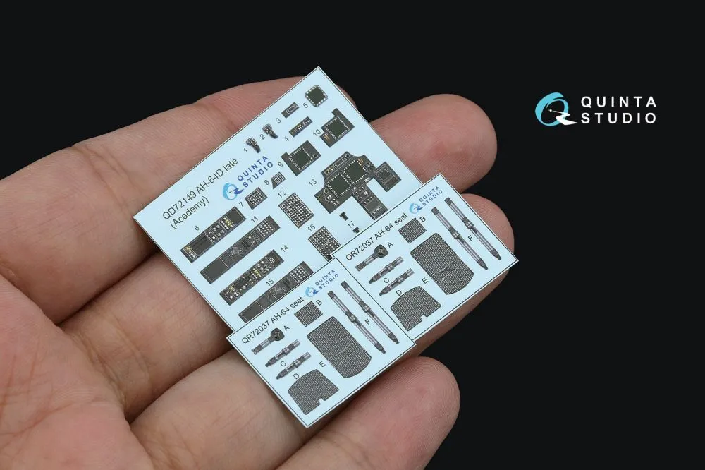 AH-64D late/AH-64E interior for Academy 1:72