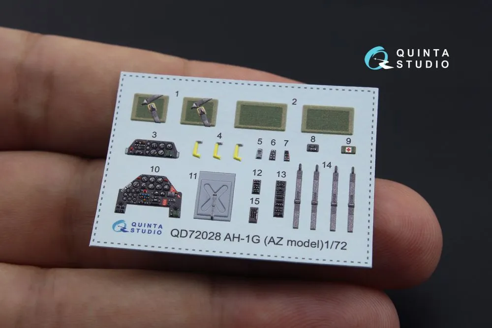 Ah-1G interior for AZmodel 1:72