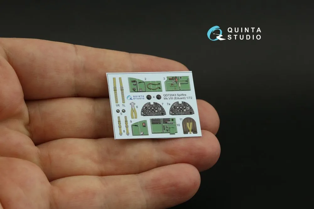 Spitfire Mk.VIII interior for Eduard 1:72