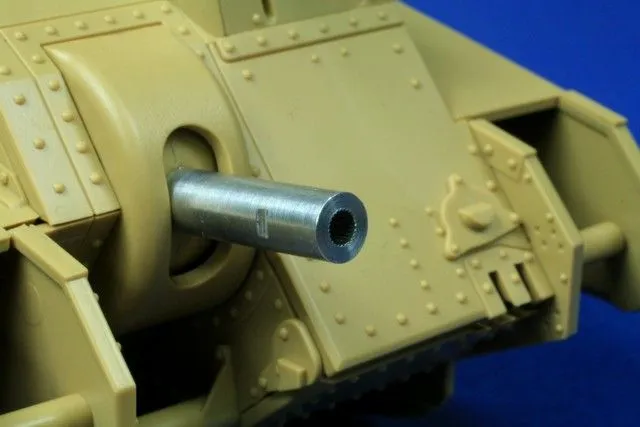 Char B1 bis gun barrel - 75mm, 47mm & 7.5mm MG 1:35