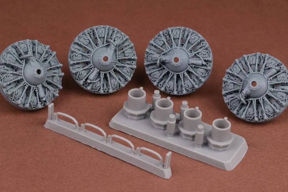 B-17 F/G Engine upgrade set for HK Models 1:32