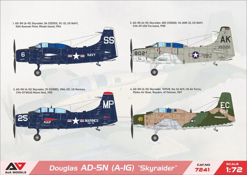 AD-5N "SkyRaider"( Night attack ver.) 1:72