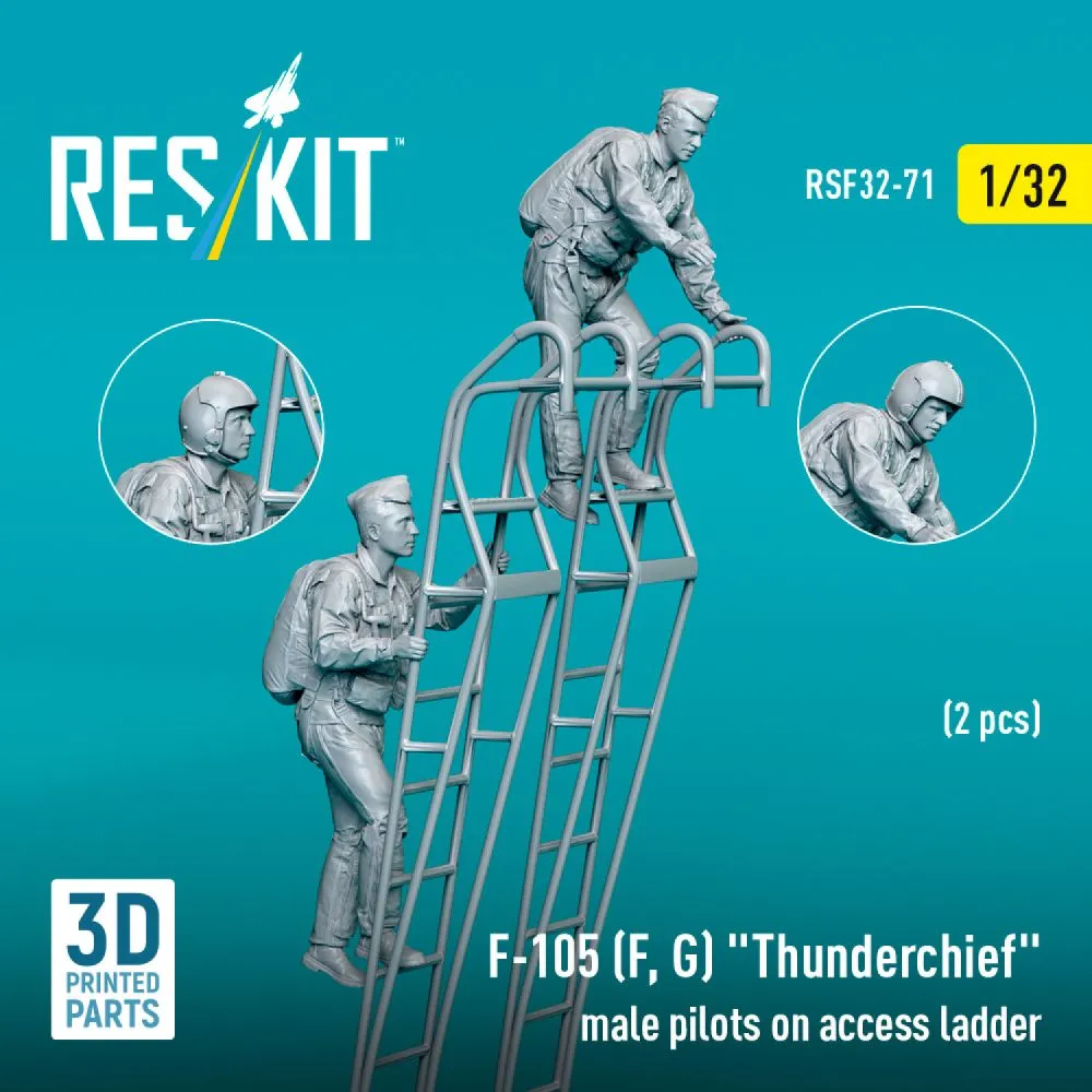 F-105 (F, G) "Thunderchief" pilots on access ladder 1:32