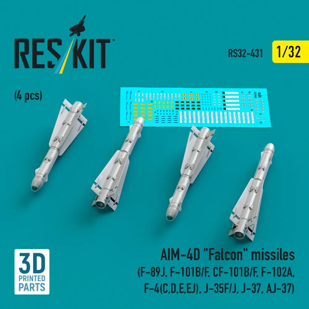 AIM-4D "Falcon" missiles 1:32