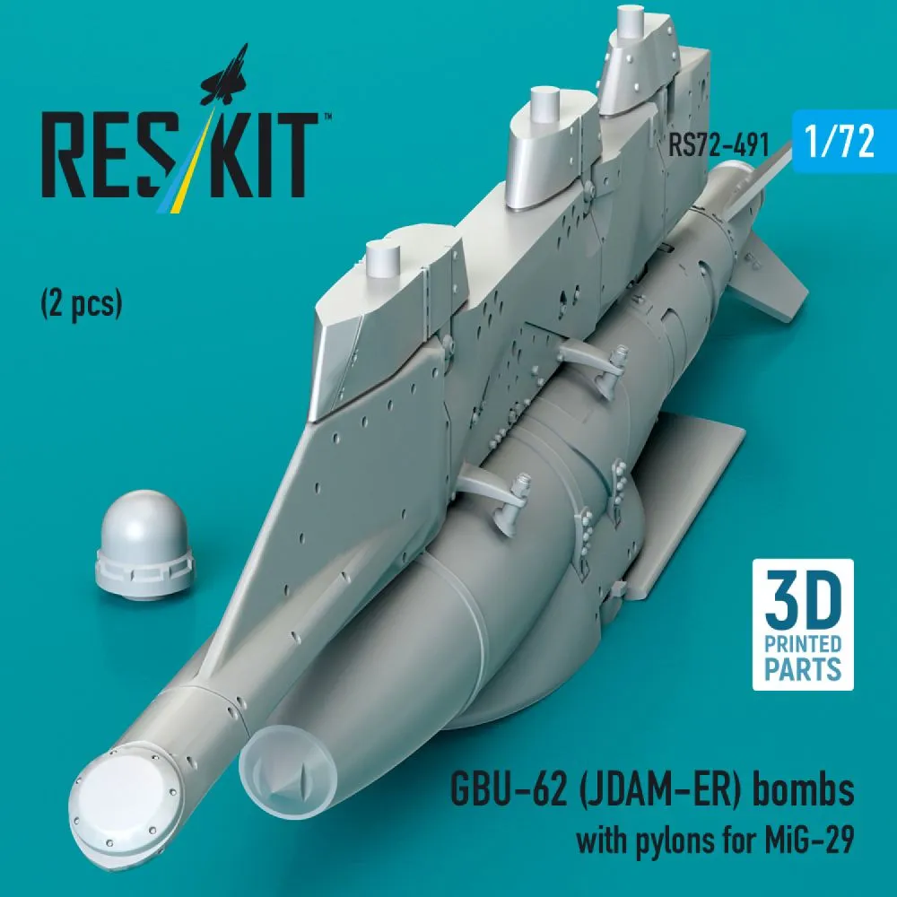 GBU-62 (JDAM-ER) bombs w/ pylons for MiG-29 1:72