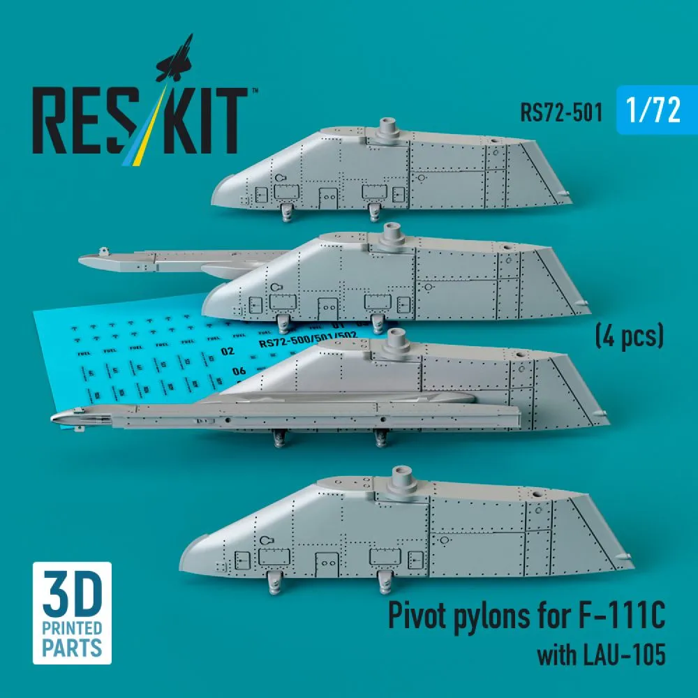 F-111C Pivot pylons w/ LAU-105 1:72