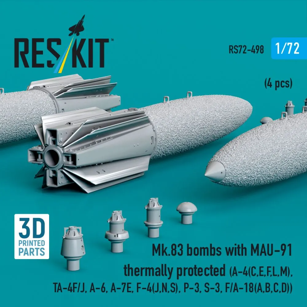 Mk.83 bombs with MAU-91 thermally protected 1:72