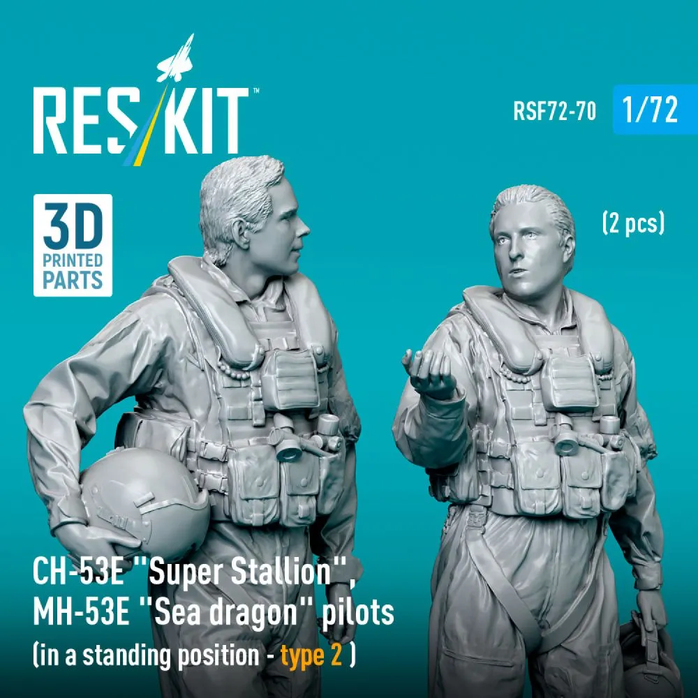 CH-53E/ MH-53E pilots (standing - type 2) 1:72
