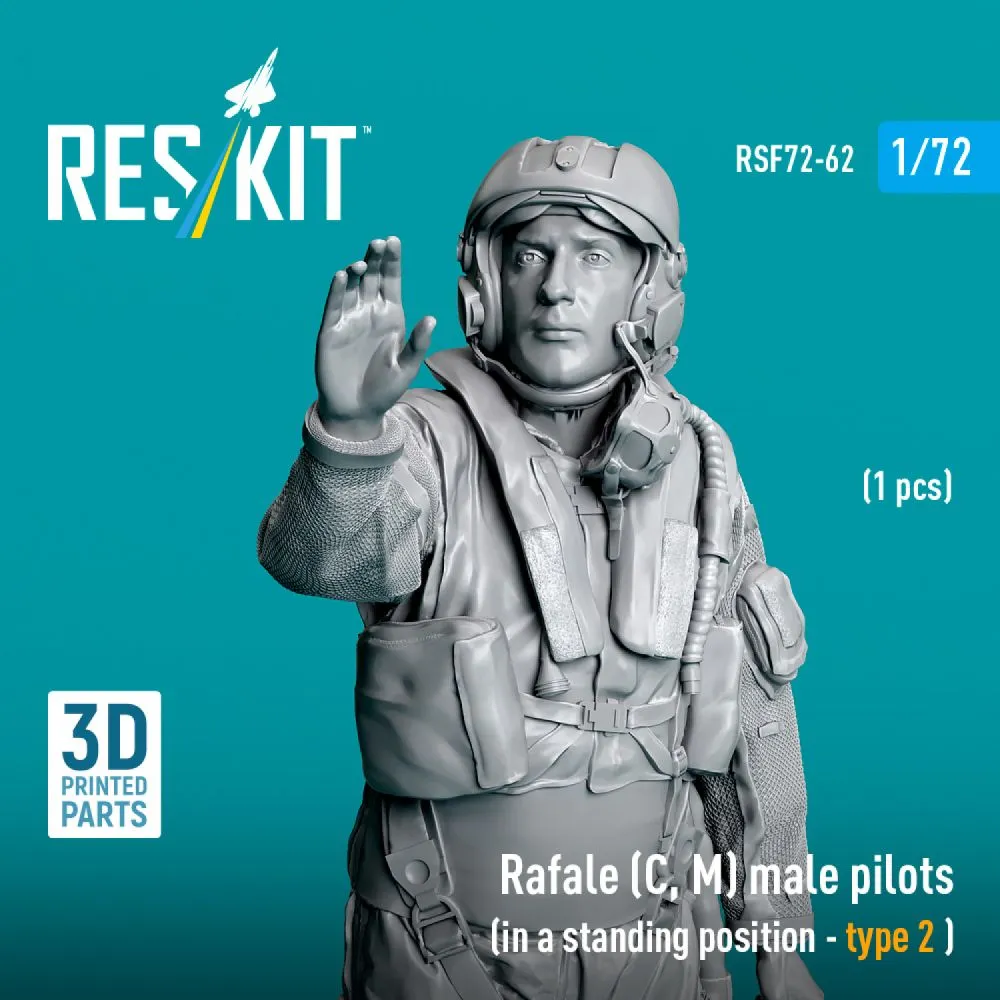 Rafale (C, M) pilot (standing - type 2) 1:72