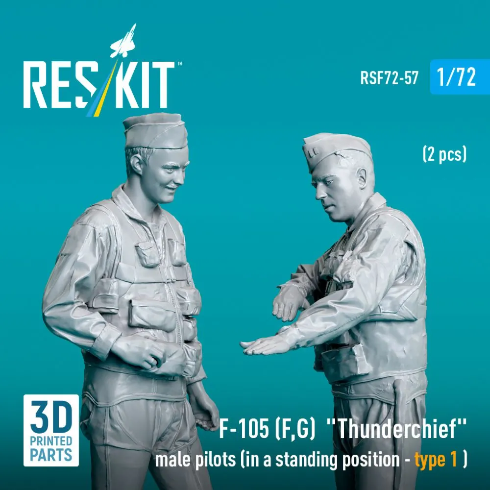 F-105 (F, G) pilots (standing - type 1 ) 1:72