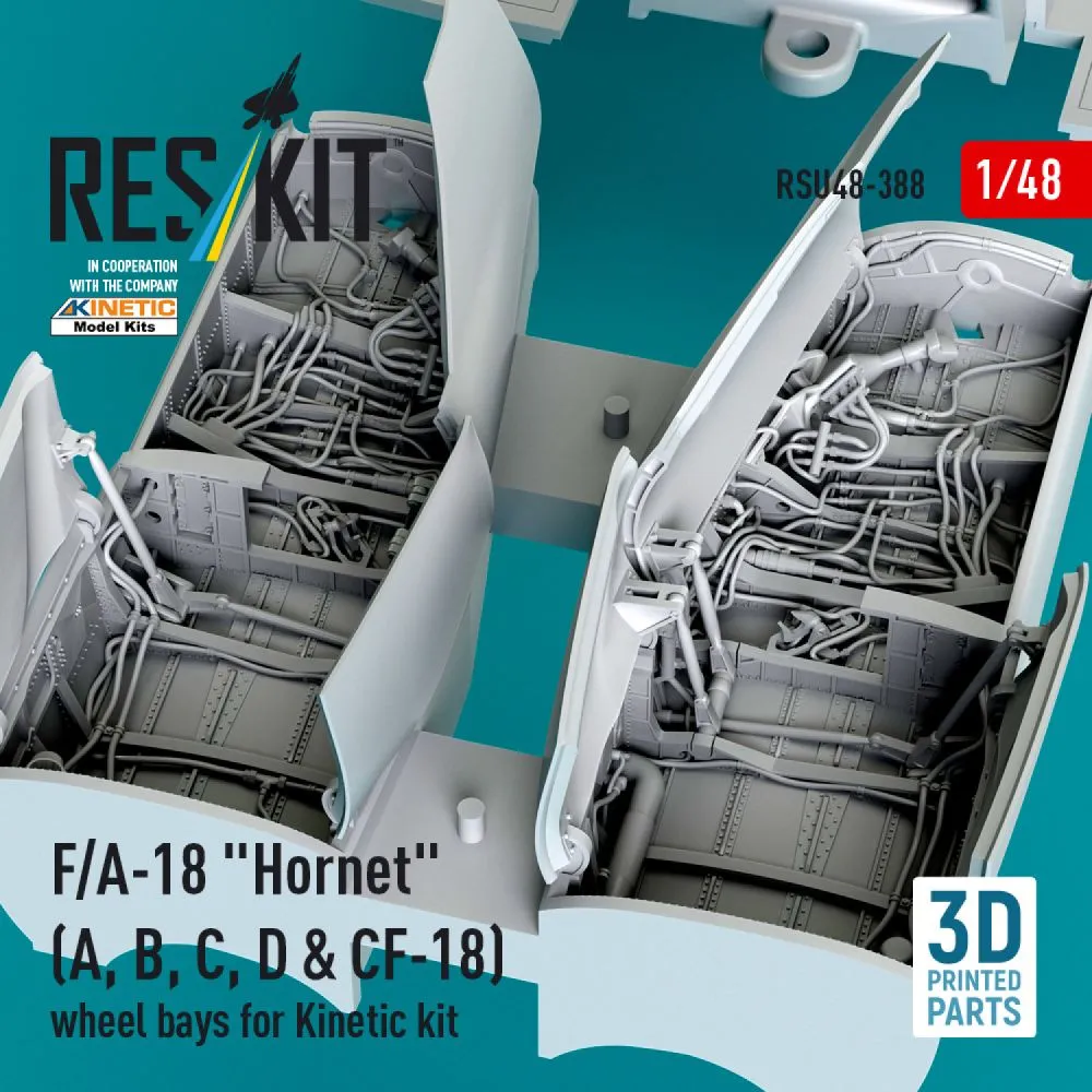 F/A-18 "Hornet" wheel bays for Kinetic 1:48