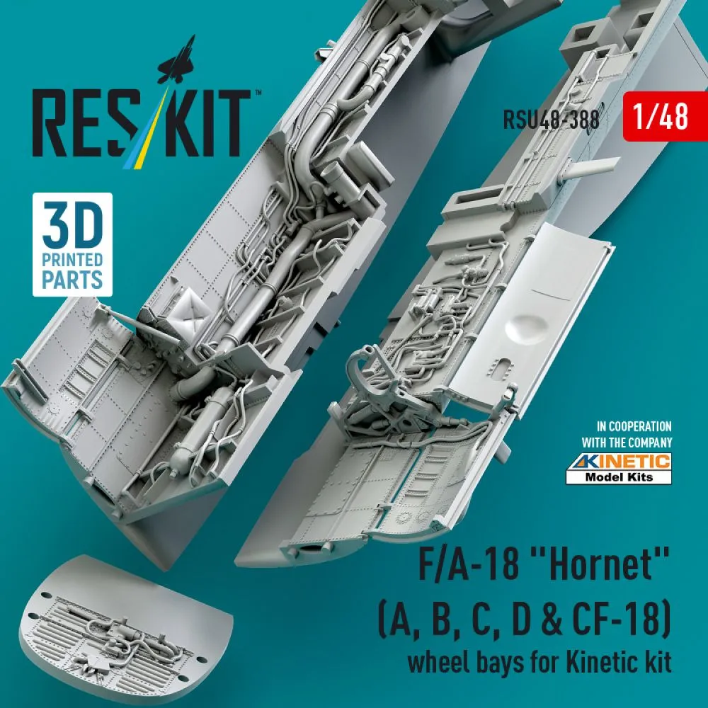 F/A-18 "Hornet" wheel bays for Kinetic 1:48