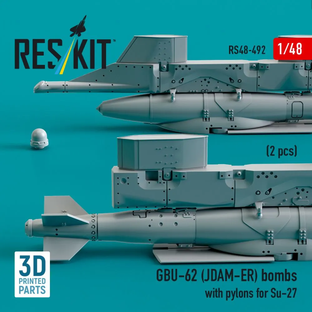 GBU-62 (JDAM-ER) bombs w/ pylons for Su-27 1:48