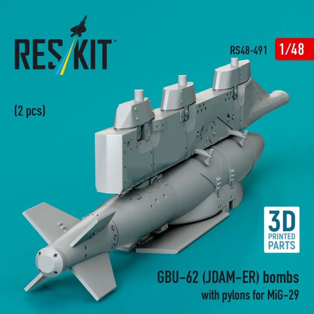 GBU-62 (JDAM-ER) bombs w/ pylons for MiG-29 1:48