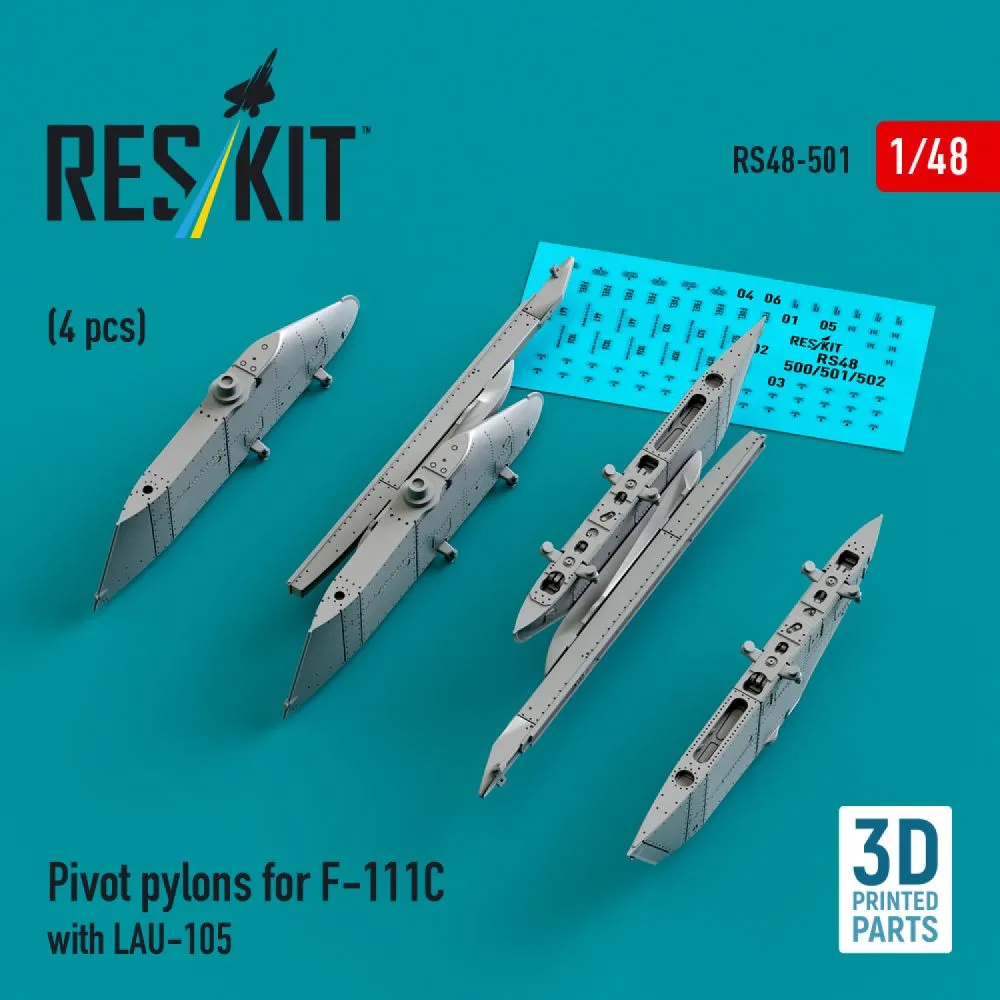 F-111C Pivot pylons with LAU-105 1:48