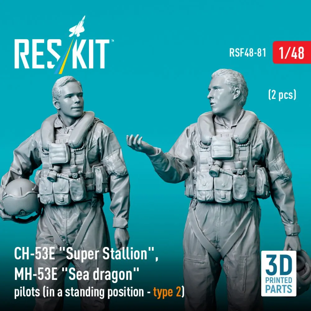 CH-53E/ MH-53E pilots (standing - type 2) 1:48
