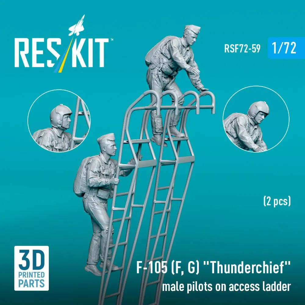 F-105 (F, G) "Thunderchief" pilots on ladder 1:72