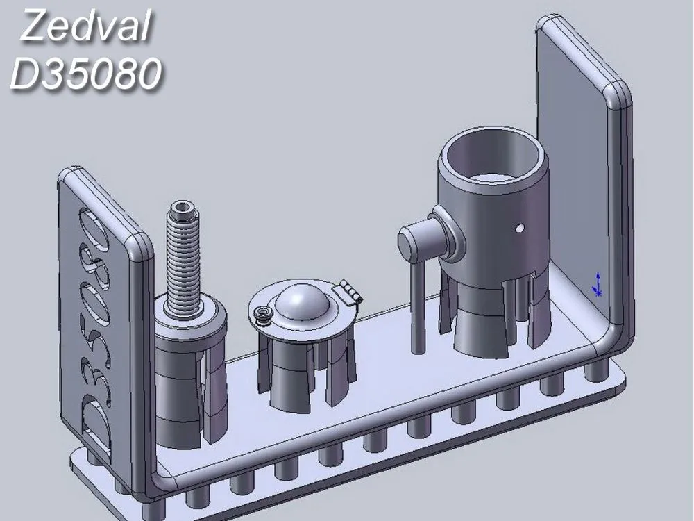 T-34, Su-100 Antenna input for 9-R w/ armor 1:35