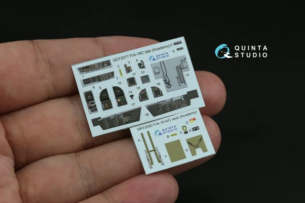 F/A-18C late interior for Academy 1:72
