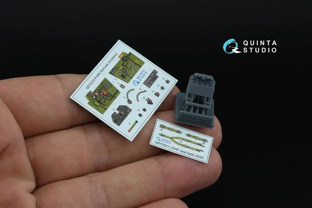 P-40N Warhawk Interior (w/ resin parts) for Academy 1:72