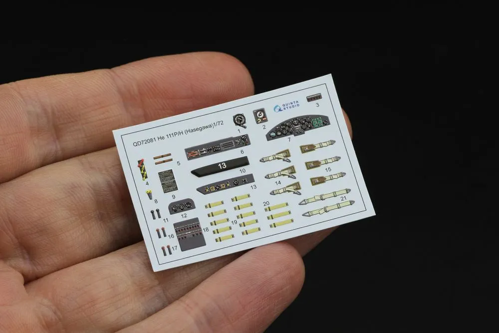 He 111 P/H interior for Hasegawa 1:72