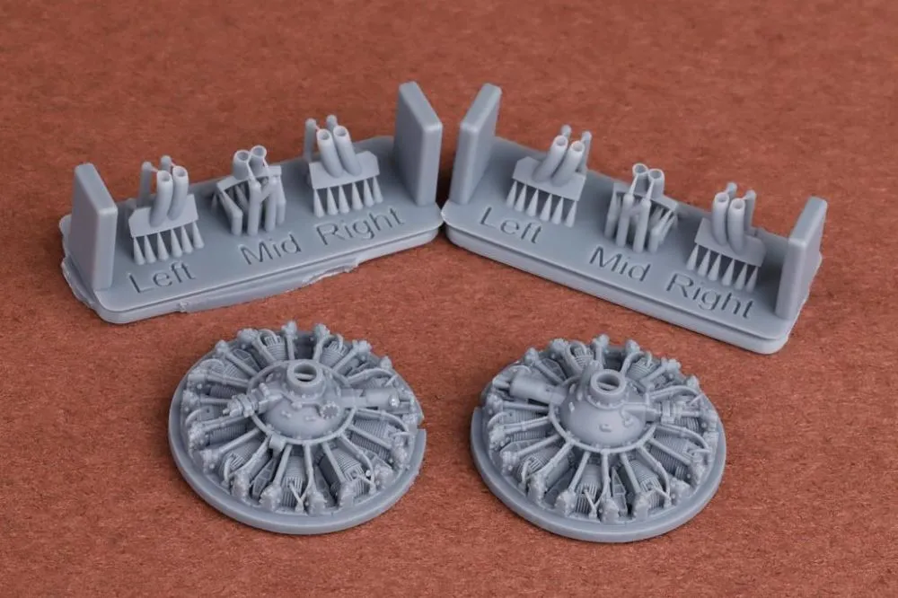 S-2F Tracker Engine & Exhaust 1:72