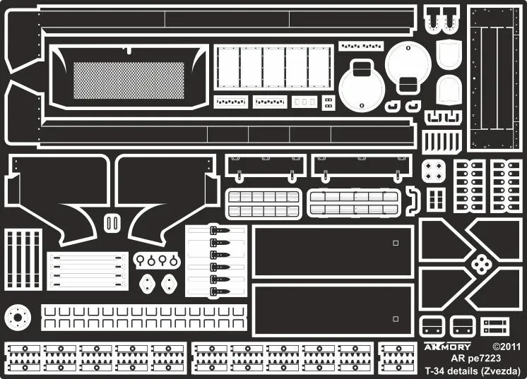 T-34 exterior detailing set 1:72