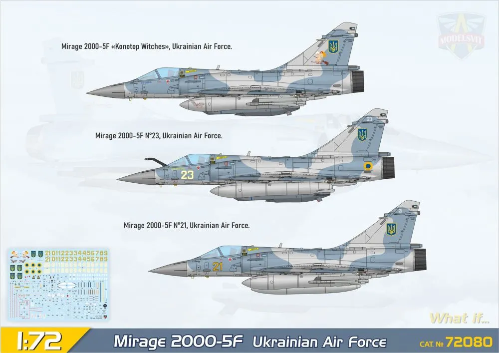 Mirage 2000-5F (Ukraine A.F.) inc. SCALP missile 1:72