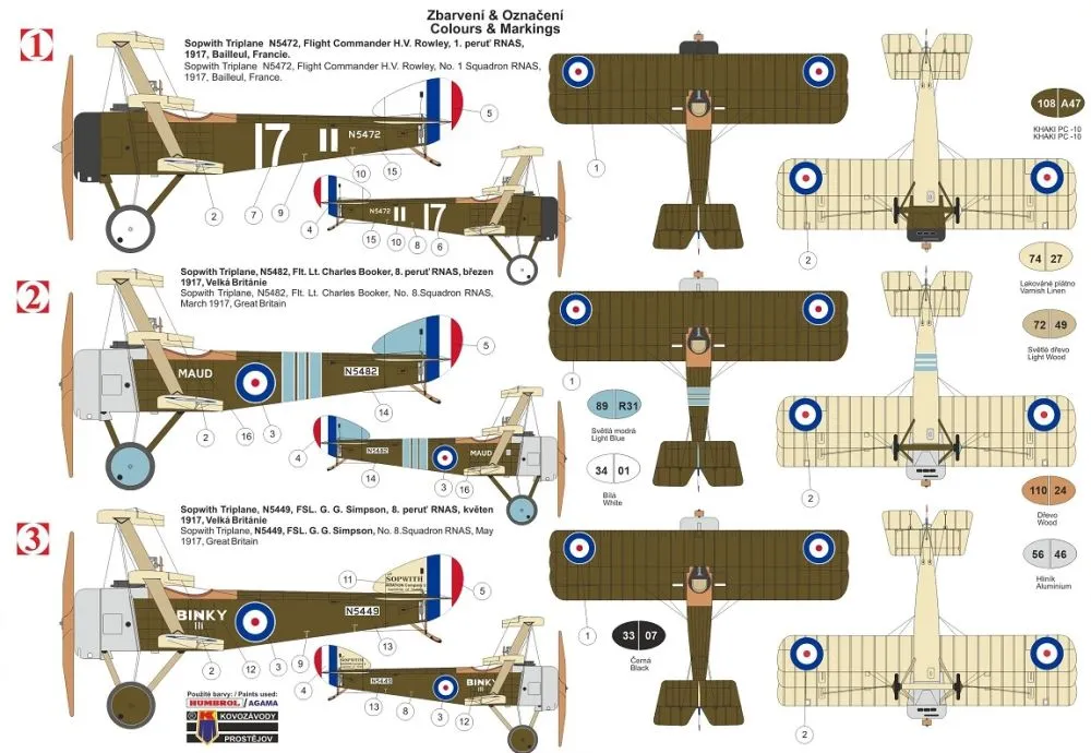 Sopwith Triplane "Aces" 1:72
