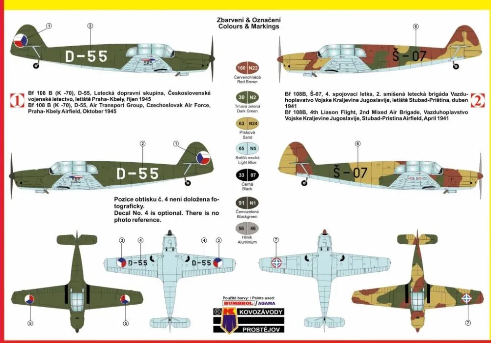 Messerschmitt Bf 108B/K-70 1:72