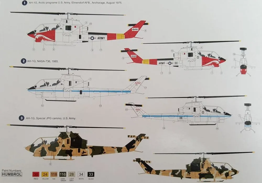 AH-1G Huey Cobra "US Army & Nasa" 1:72