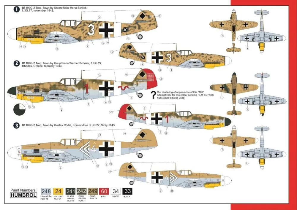 Bf 109G-2 Trop 1:72