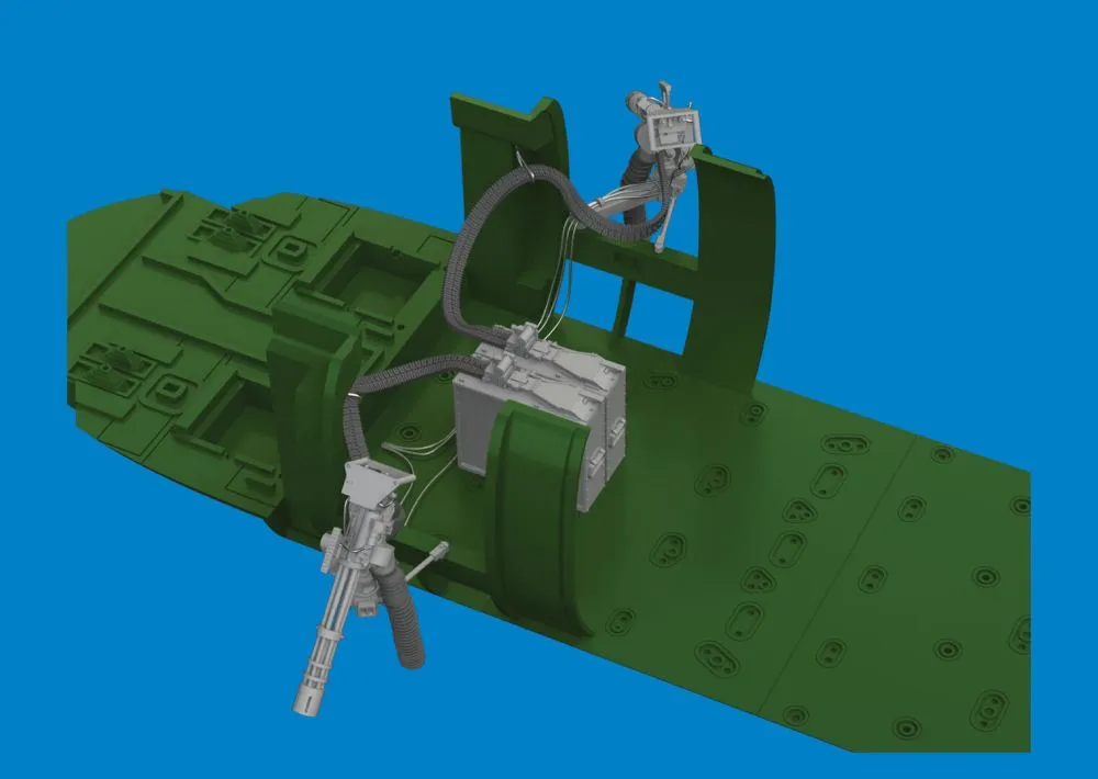 UH-60 miniguns M134 1:48